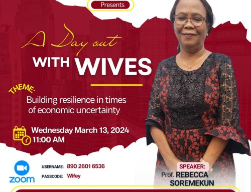 HDI Foundation Presents a Day out with Wives. Themes: Building resilience in times of economic uncertainty. Date: Wednesday March 13, 2024, Time 11:00am